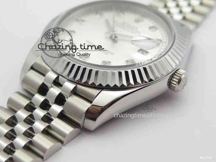 MiroTime 0326 DateJust II 41mm BP Maker Best Edition Silver Diamonds Dial On New Version Jubilee Bracelet A Reliable 3623